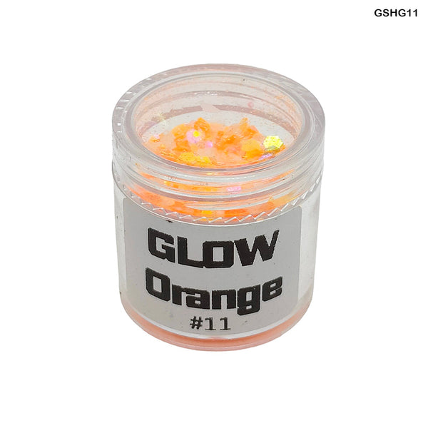 Shimmer Crystals Glow Orange for Resin Art