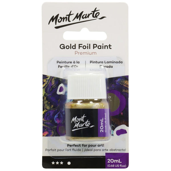 Mont Marte Acrylic Paint Gold 20ml