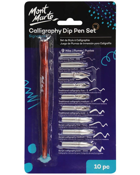 Mont Marte Calligraphy Dip Pen 10 pcs set