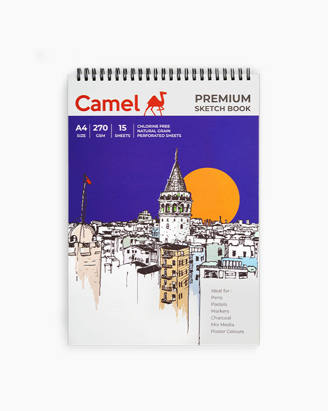 Camel PremiumSketchBook 270GSM A4 15S