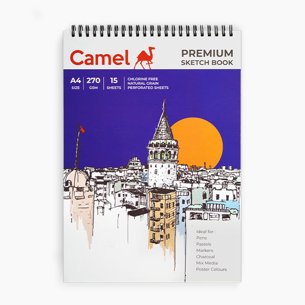 Camel PremiumSketchBook 270GSM A4 15S