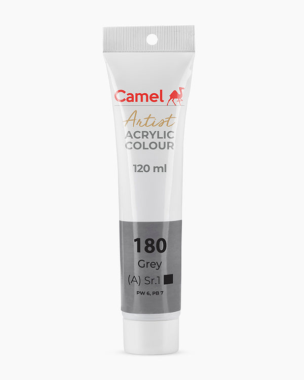 Camel Acrylic Colour Grey 120ml