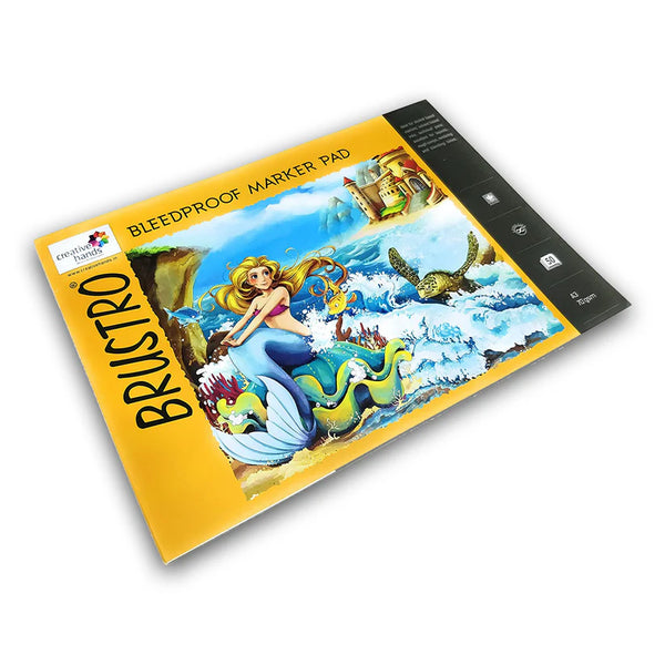 Brustro Bleed Proof Marker Papers Glued Pad A3, 70 GSM, 50 Sheets