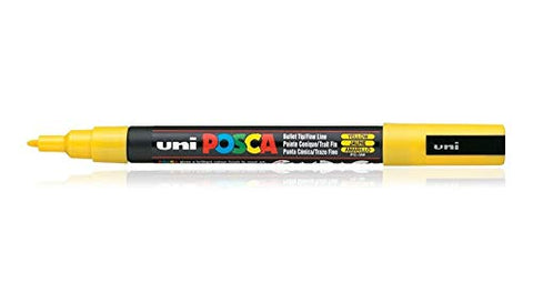 Uni Mitsubhishi Yellow Acrylic Marker 0.9-1.3mm