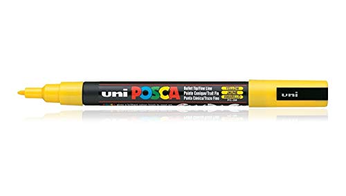 Uni Mitsubhishi Yellow Acrylic Marker 0.9-1.3mm