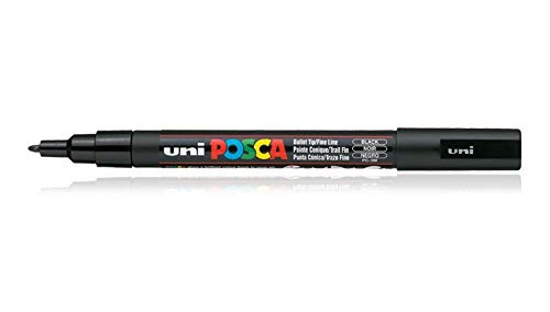 Uni Mitsubhishi Black Acrylic Marker 0.9-1.3mm