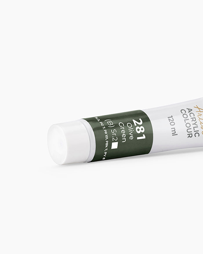 Camel Acrylic Colour Olive Green 120ml