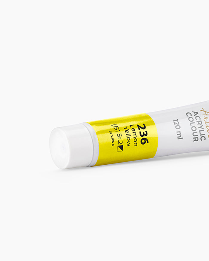 Camel Acrylic Colour Lemon Yellow 120ml