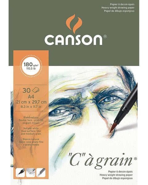 Canson Ca" Grain Sketch Book Hard Bound A4, 180 GSM, 30 Sheets