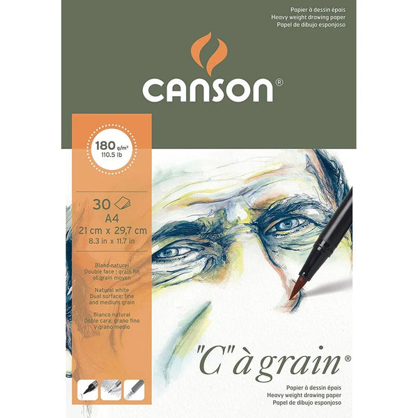 Canson Ca" Grain Sketch Book Hard Bound A4, 180 GSM, 30 Sheets