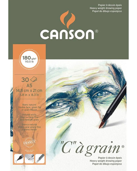 Canson Sketch Book Hard Bound A5, 180 GSM, 30 Sheets
