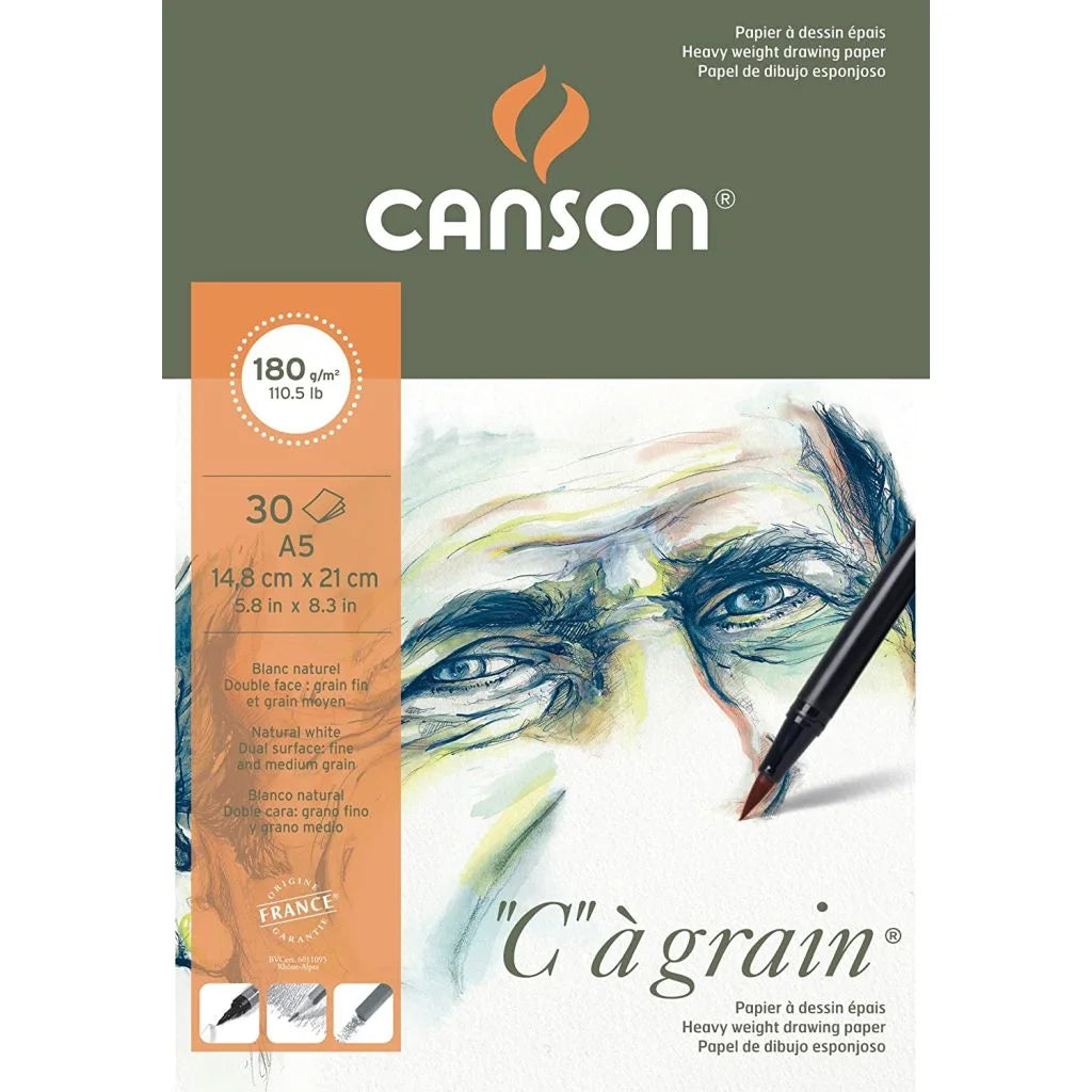 Canson Sketch Book Hard Bound A5, 180 GSM, 30 Sheets