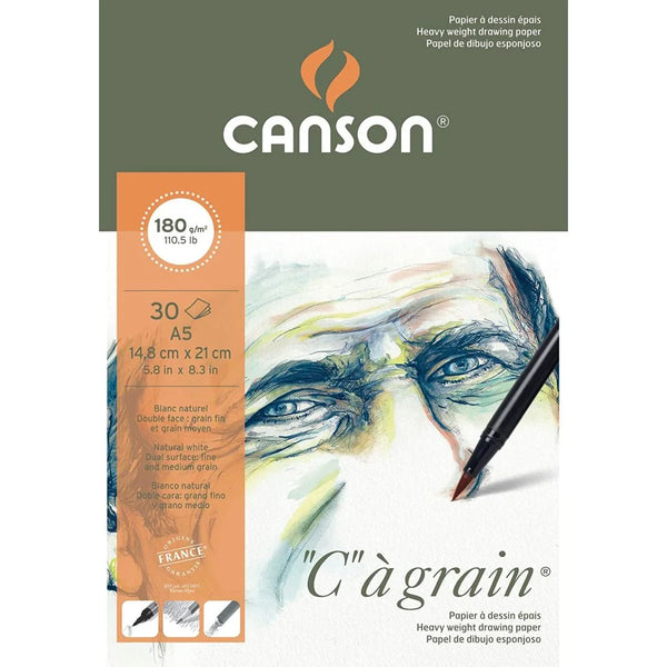 Canson Sketch Book Hard Bound A5, 180 GSM, 30 Sheets