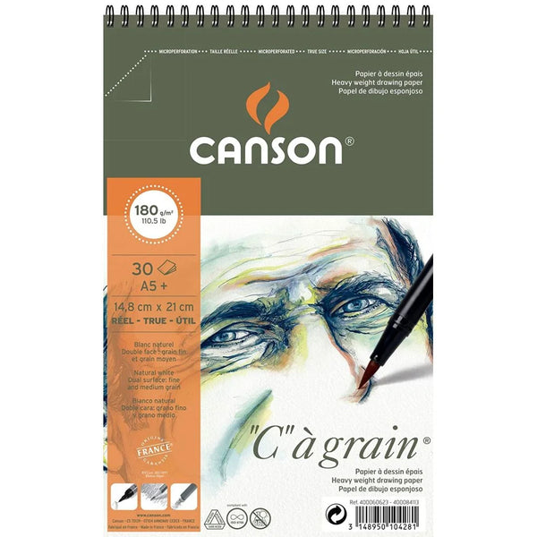 Canson Sketch Book Wiro A5, 180 GSM, 30 Sheets