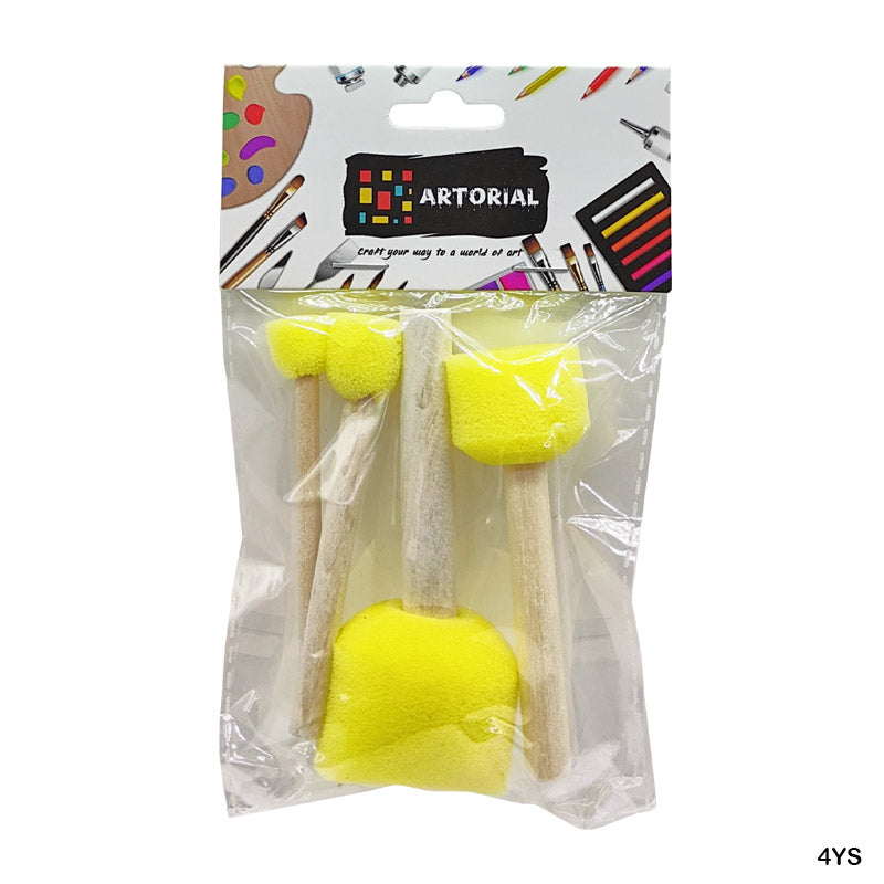 Sponge Brushes 4 pieces set