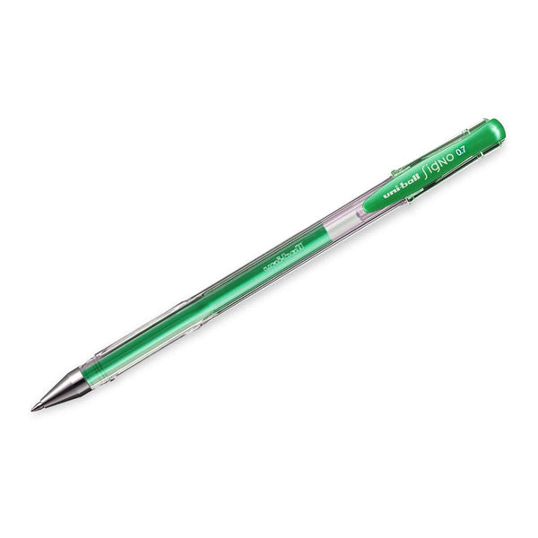 Uni Mitsubhishi Gel Pens Green Cap Fine