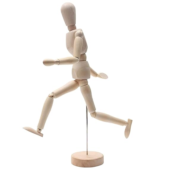 Wooden Manikkin Male 20cm