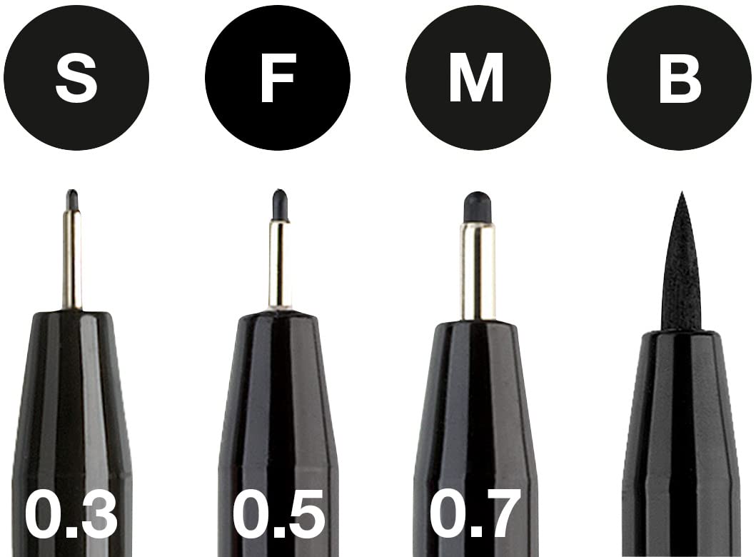 Faber Castell Drawing Pen Set 4 Sizes