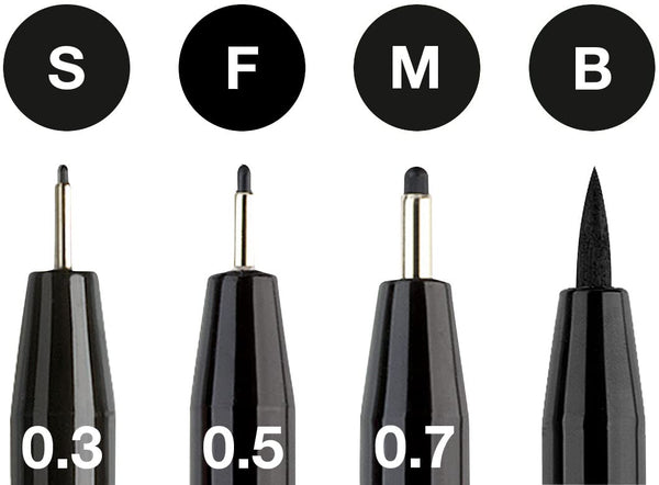 Faber Castell Drawing Pen Set 4 Sizes
