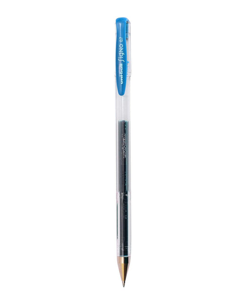 Uni Mitsubhishi Gel Pens Light Blue Cap Fine