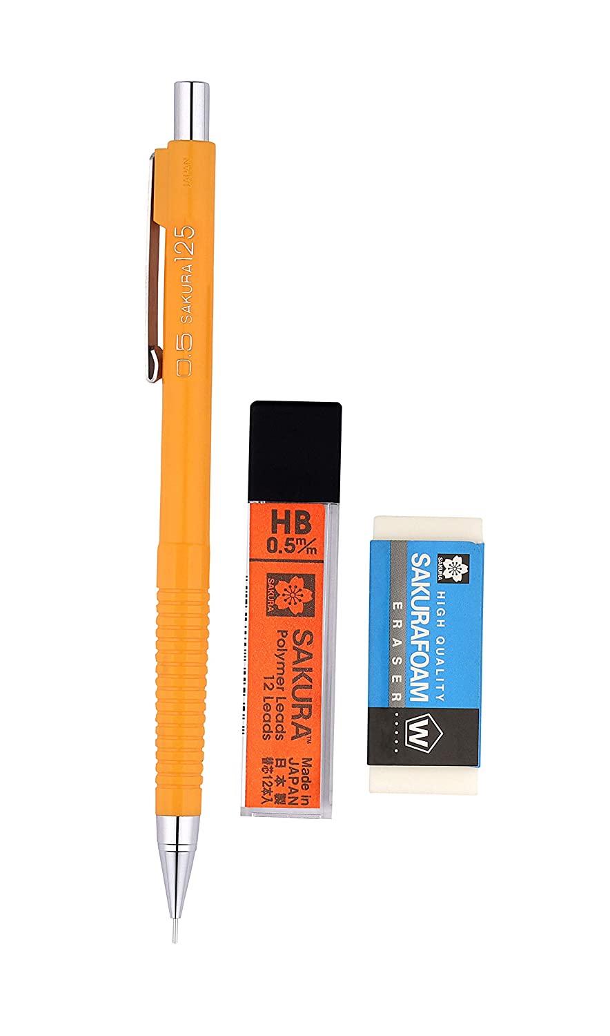 Sakura Mechanical Pencil Combo Pack Yellow 05mm HB