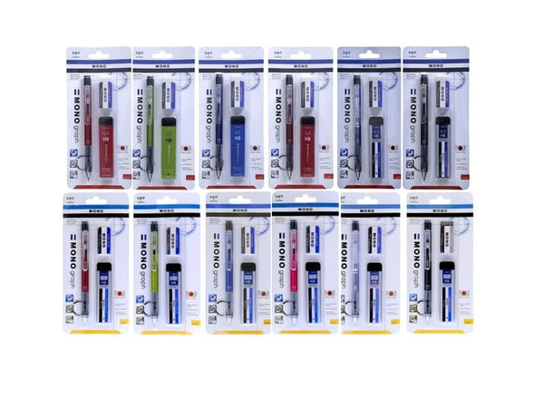 Tombow Monograph Mechanical Pencil Value Pack Lime 0.5mm
