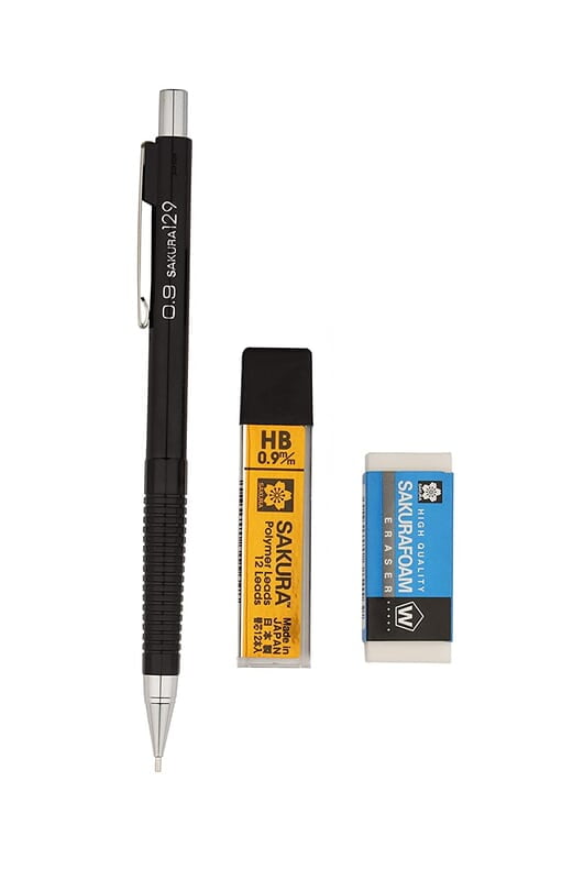 Sakura Mechanical Pencil Combo Pack 0.9mm HB