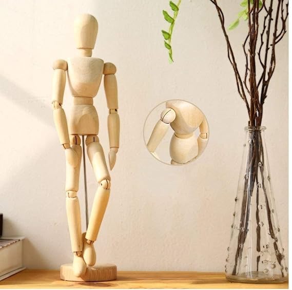 Wooden Manikkin Male 14cm
