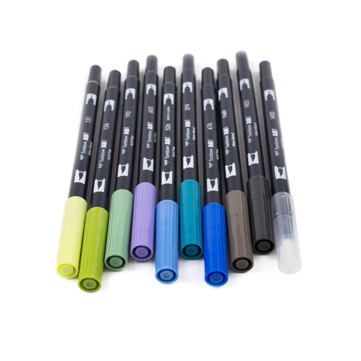 Tombow ABT Brush Pen Set Landscape Dual Tip set of 10