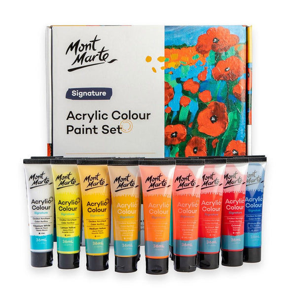 Mont Marte Acrylic Paint Set 18 Shades 36ml each