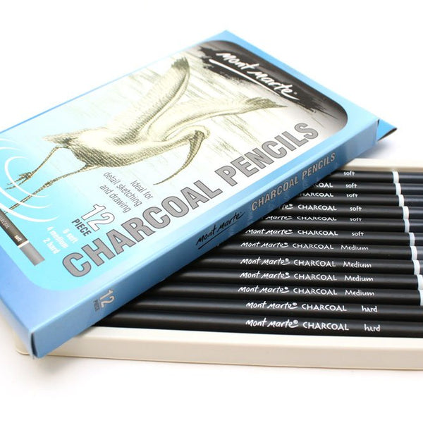 Mont Marte Coloured Charcoal Set of 12