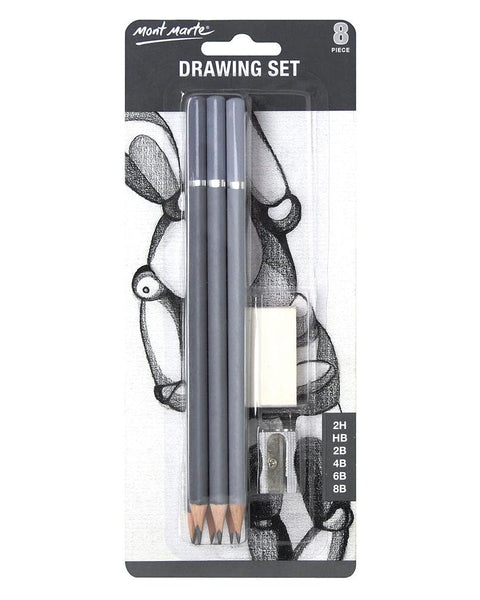 Mont Marte Graphite Pencils 8pc set