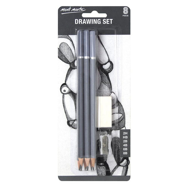 Mont Marte Graphite Pencils 8pc set