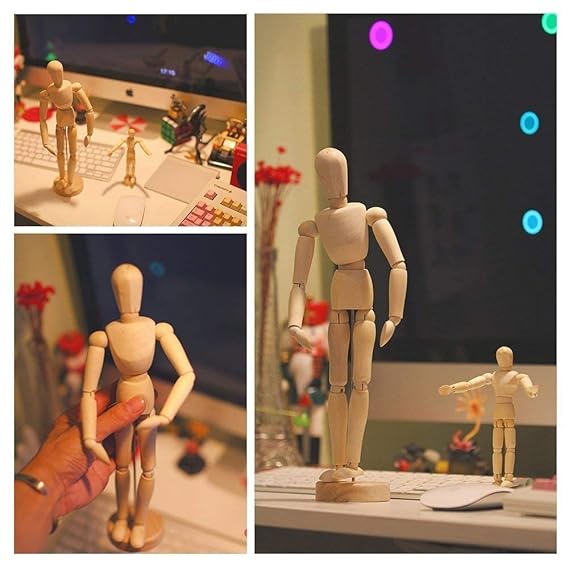 Wooden Manikkin Male 30cm