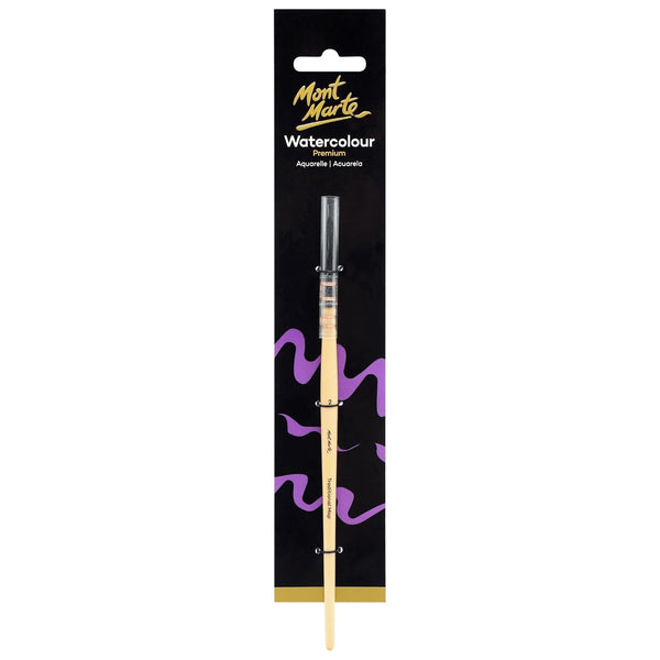 Mont Marte Mop Brush Size 0, Short Handle, Watercolour