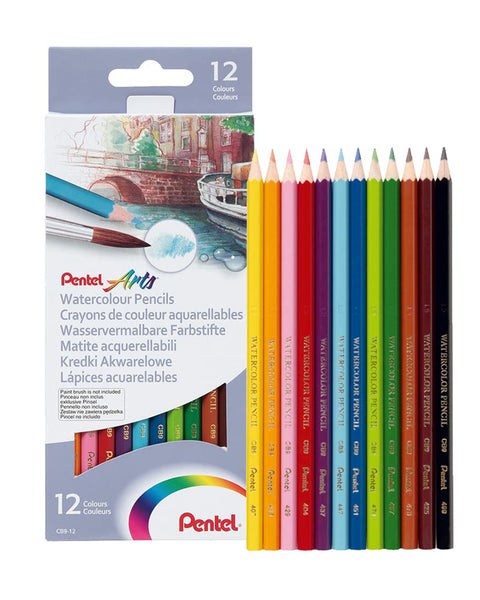 Pentel Watercolour Pencils Set of 12