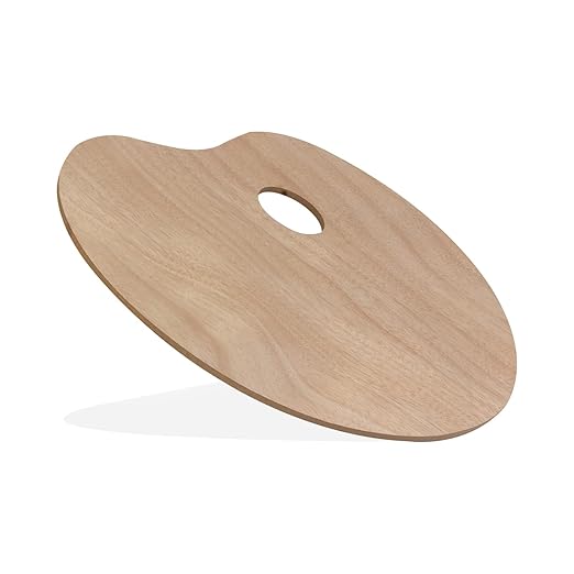 Painting Palette Wooden Oval 24X30