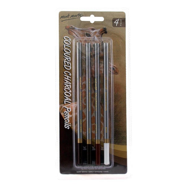 Mont Marte Coloured Charcoal Set of 4