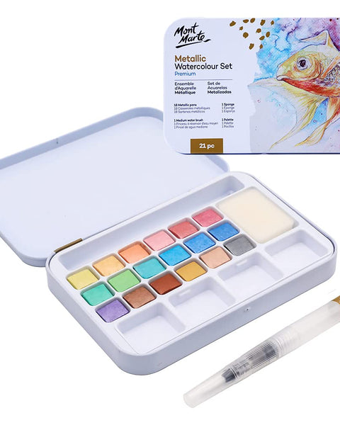 Mont Marte Watercolour Cakes Set of 21
