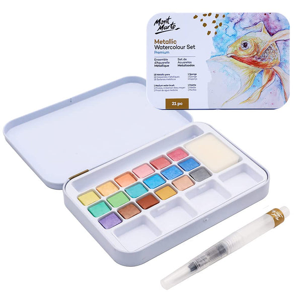 Mont Marte Watercolour Cakes Set of 21