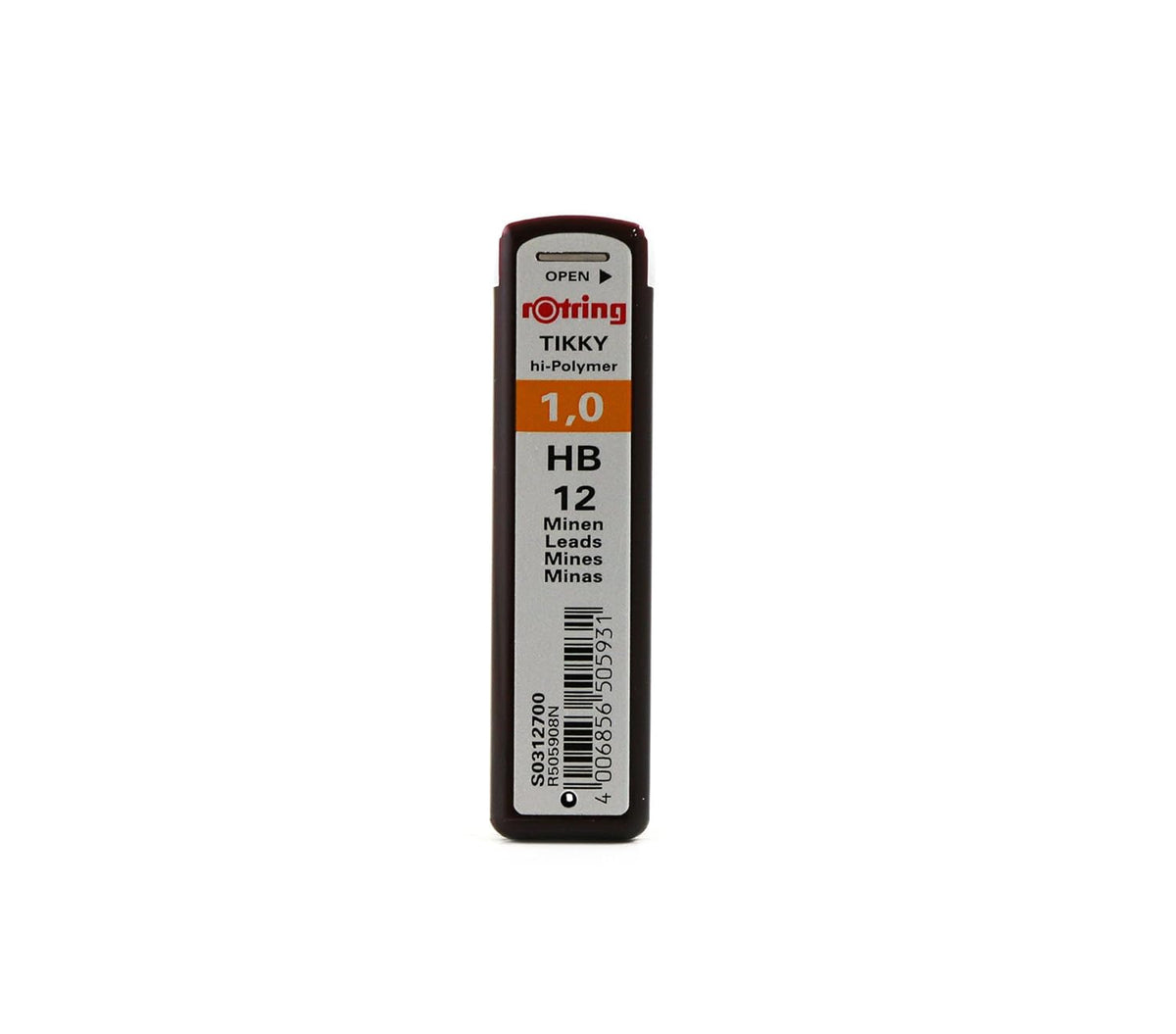 Rotring Mechanical Pencil Leads Black 1.0mm, HB