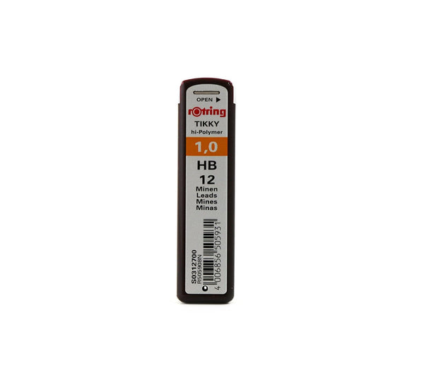 Rotring Mechanical Pencil Leads Black 1.0mm, HB