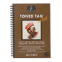 Art Essentials Toned Tan Spiral A5, 120 GSM, 50 Sheets