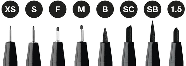Faber Castell Drawing Pen Set Black 8 Sizes