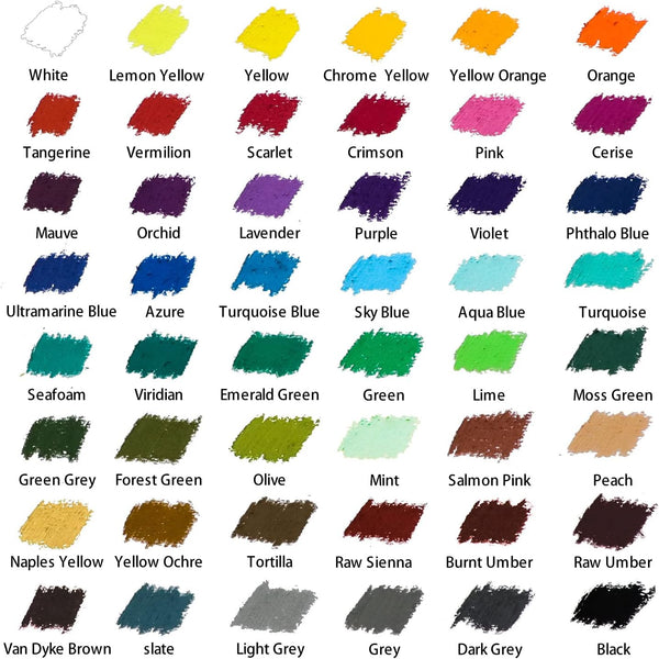 Mont Marte Oil Pastels Set of 48 Shades