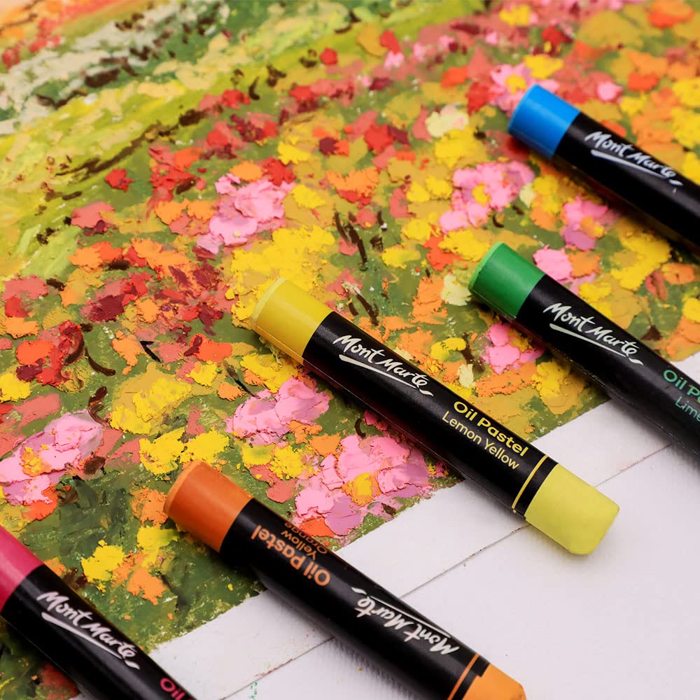 Mont Marte Oil Pastels Set of 24 Shades