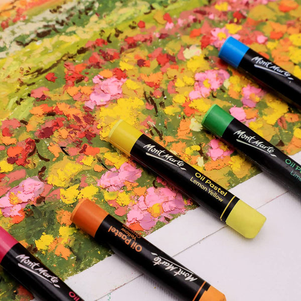 Mont Marte Oil Pastels Set of 24 Shades