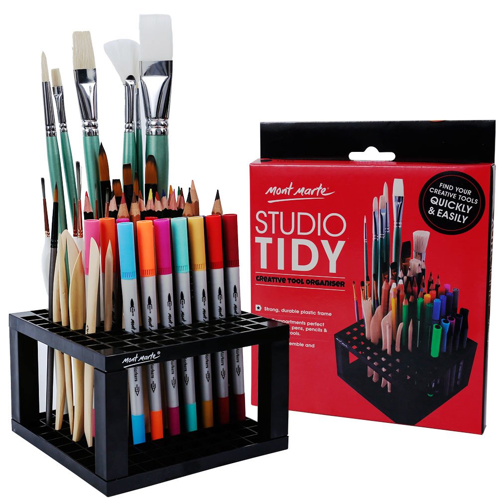 Mont Marte Brush Holder Plastic 96 Compartments