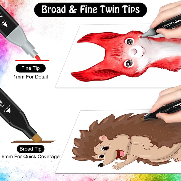 Touch Cool Alcohol Marker Sets 80 Colours