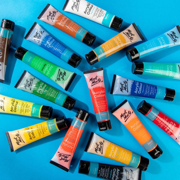 Mont Marte Acrylic Paint Set 18 Shades 36ml each